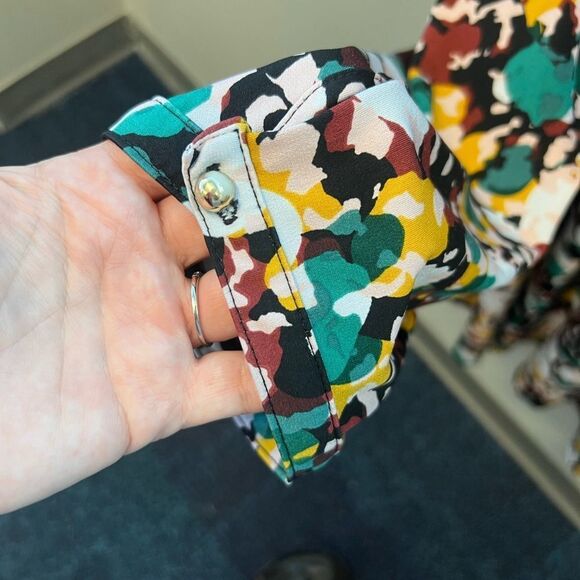 Croft & Barrow Floral Print Women's Blouse, 3/4 sleeves, size 3X - Picture 4 of 4